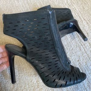 Vince Camuto Leather Peep Toe Booties